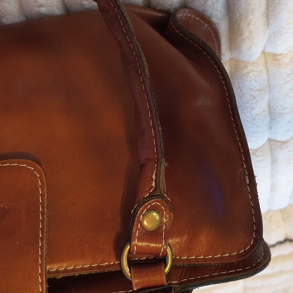 Patricia Nash Brown Leather Shoulder Bag - Picture 9 of 10